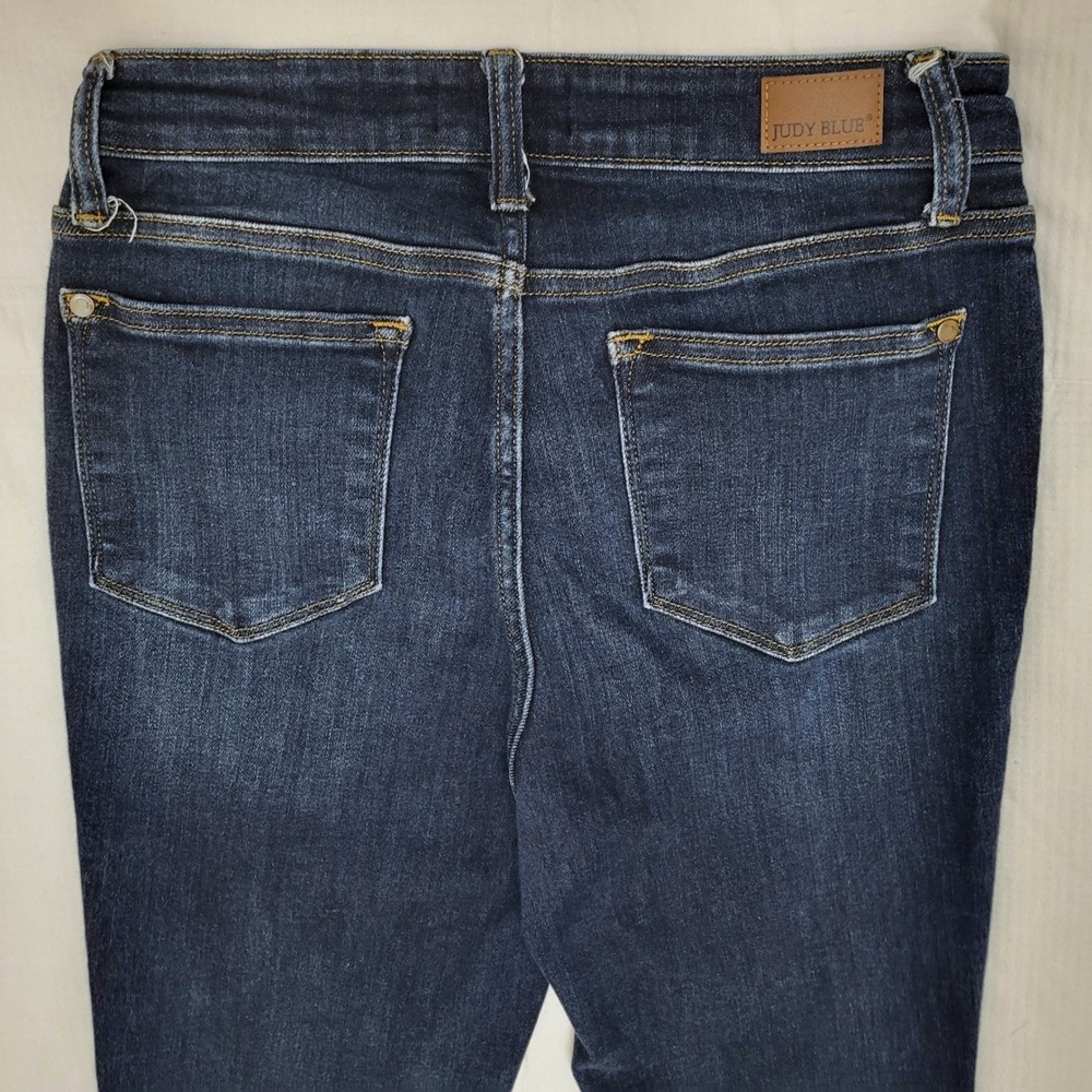 Judy Blue Joanne Skinny Fit Dark Indigo Wash Mid Rise Denim Stretch Jeans 8 / 28 - Picture 5 of 12